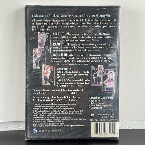 Workout DVDs Beach Body DVD SLIM SERIES New, Unopened Lot of 4 - Picture 3 of 11